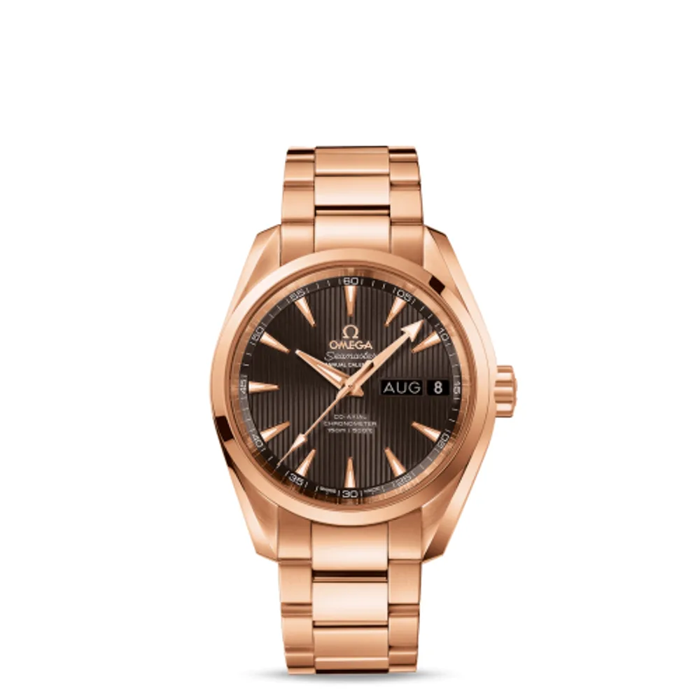 Omega Seamaster Aqua Terra 150M Co-Axial 38.5 Annual Calendar Red Gold / Grey / Bracelet