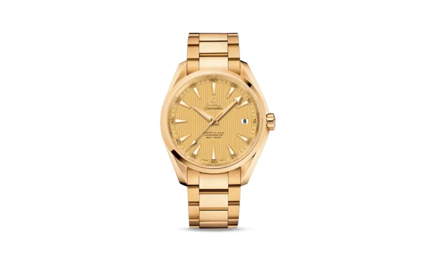 Omega Seamaster Aqua Terra 150m Master Co-Axial 41.5 Yellow Gold / Champagne / Bracelet
