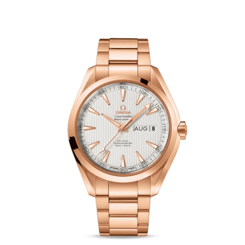 Omega Seamaster Aqua Terra 150M Co-Axial 43 Annual Calendar Red Gold / Silver / Bracelet