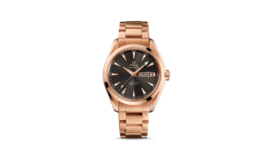 Omega Seamaster Aqua Terra 150m Co-Axial 43 Annual Calendar Red Gold / Grey / Bracelet