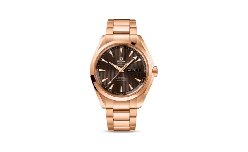 Omega Seamaster Aqua Terra 150M Co-Axial 43 Annual Calendar Red Gold / Grey / Bracelet