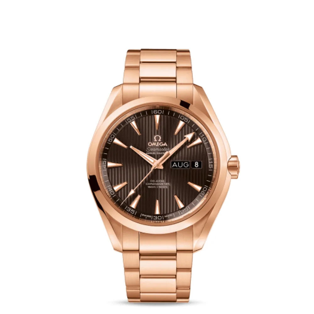 Omega Seamaster Aqua Terra 150M Co-Axial 43 Annual Calendar Red Gold / Grey / Bracelet