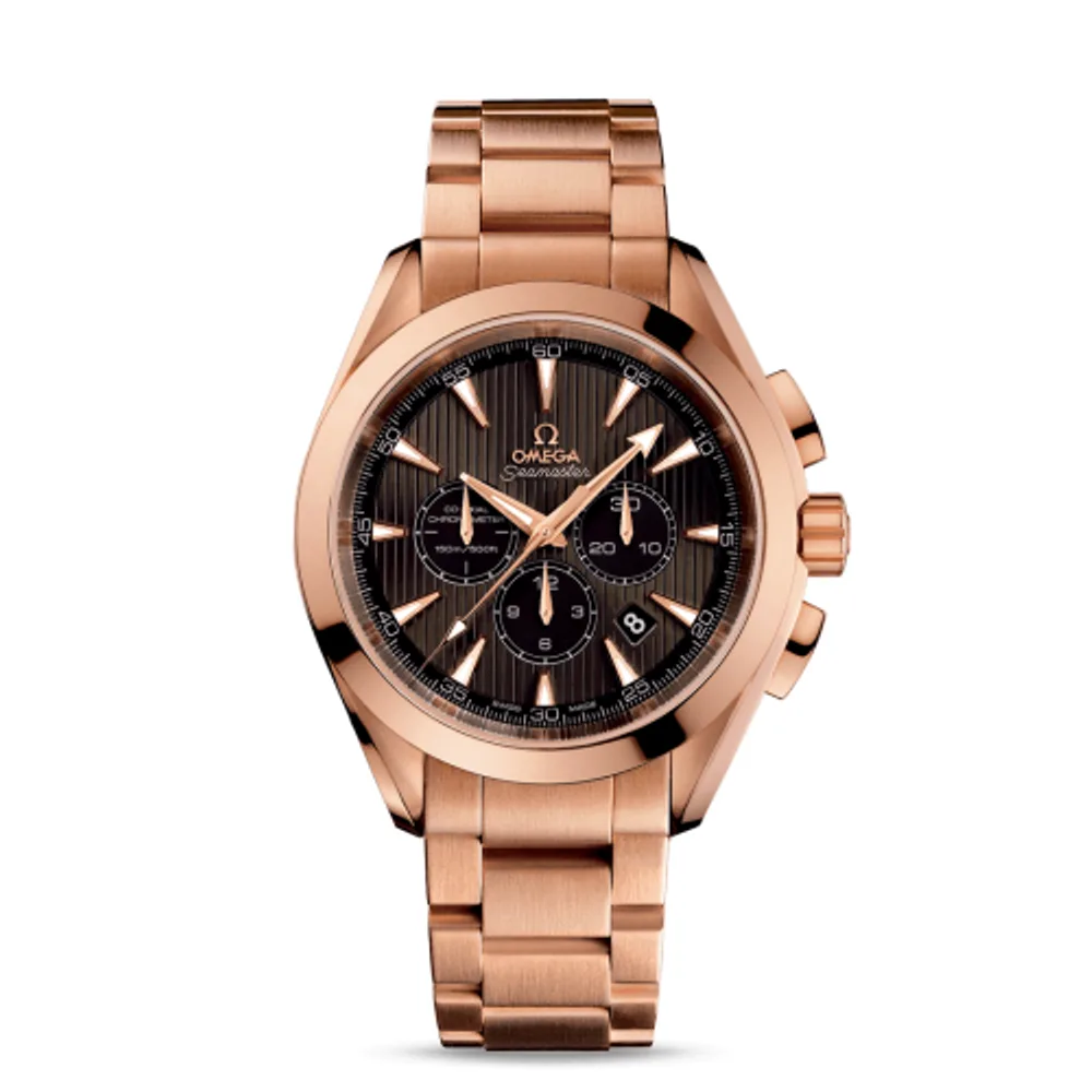 Omega Seamaster Aqua Terra 150M Co-Axial 44 Chronograph Red Gold / Grey / Bracelet