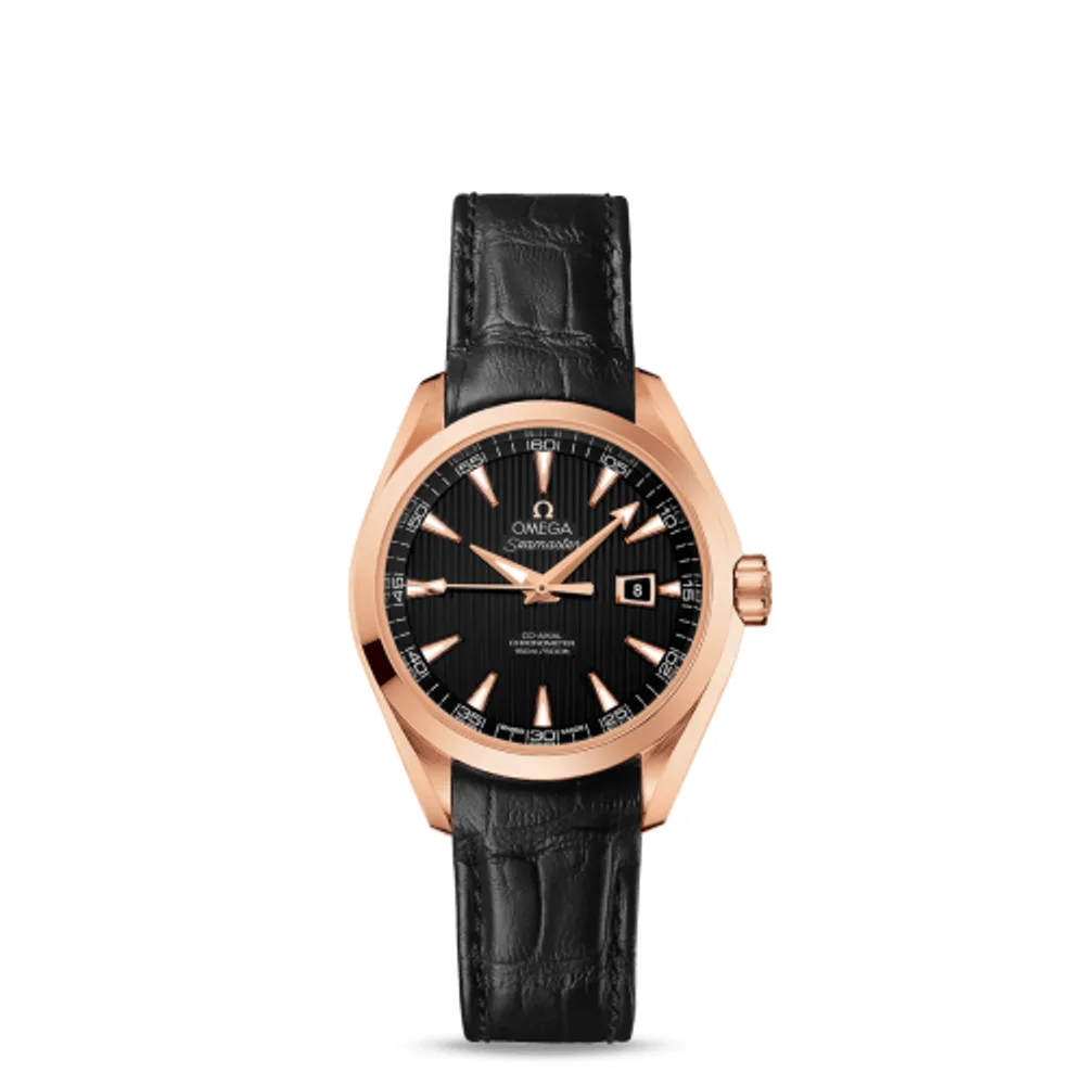 Omega Seamaster Aqua Terra 150M Co-Axial 34 Red Gold / Black