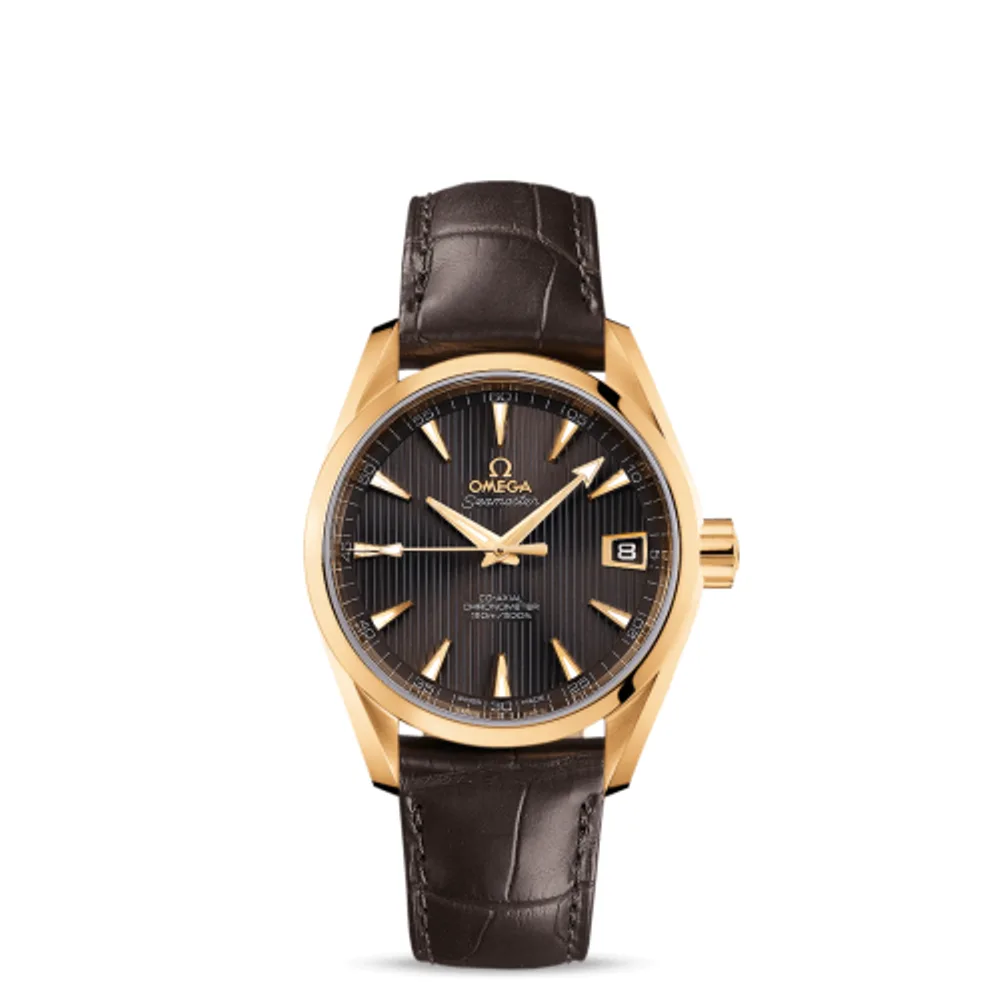 Omega Seamaster Aqua Terra 150M Co-Axial 38.5 Yellow Gold / Grey