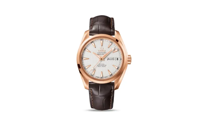 Omega Seamaster Aqua Terra 150M Co-Axial 38.5 Annual Calendar Red Gold / Silver