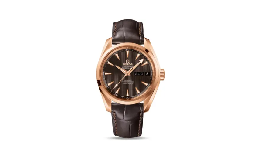 Omega Seamaster Aqua Terra 150M Co-Axial 38.5 Annual Calendar Red Gold / Grey
