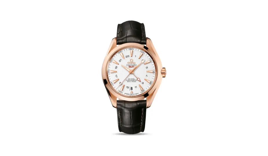 Omega Seamaster Aqua Terra 150M Co-Axial 43 GMT Red Gold / Silver