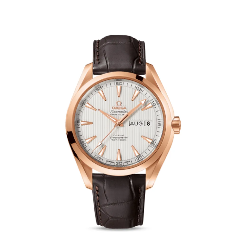 Omega Seamaster Aqua Terra 150M Co-Axial 43 Annual Calendar Red Gold / Silver