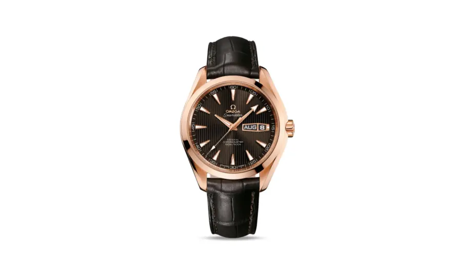 Omega Seamaster Aqua Terra 150m Co-Axial 43 Annual Calendar Red Gold / Grey