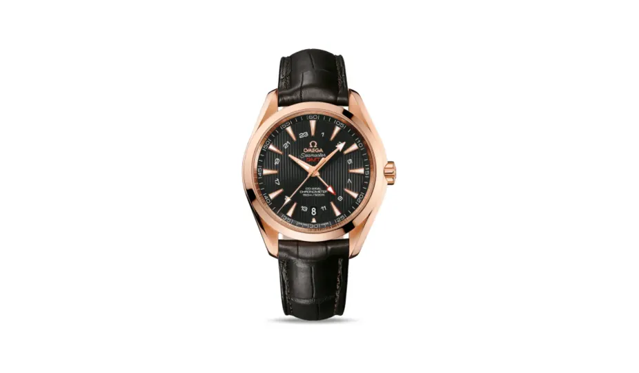 Omega Seamaster Aqua Terra 150M Co-Axial 43 GMT Red Gold / Grey