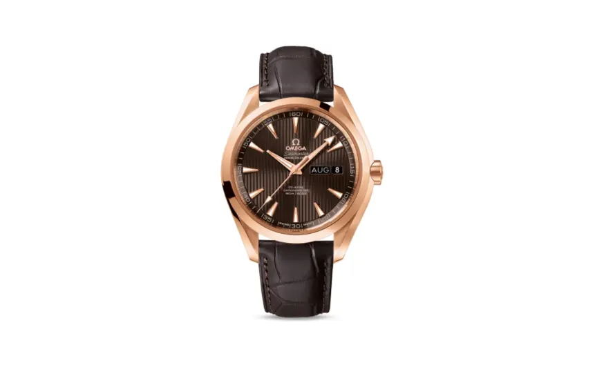 Omega Seamaster Aqua Terra 150M Co-Axial 43 Annual Calendar Red Gold / Grey