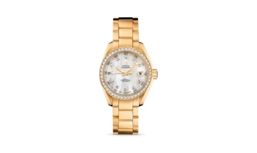 Omega Seamaster Aqua Terra 150M Co-Axial 30 Yellow Gold / Diamond / MOP / Bracelet
