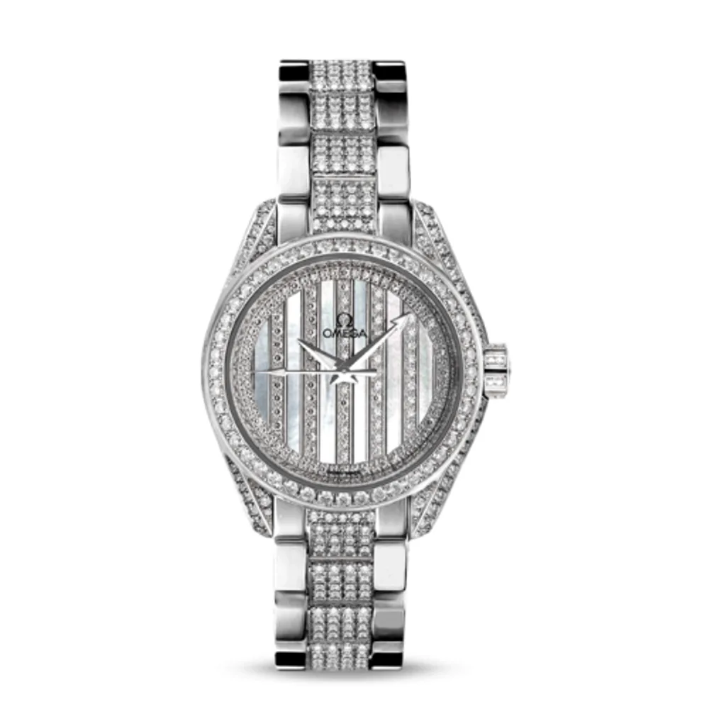 Omega Seamaster Aqua Terra 150M Co-Axial 30 White Gold / Diamond / MOP / Bracelet