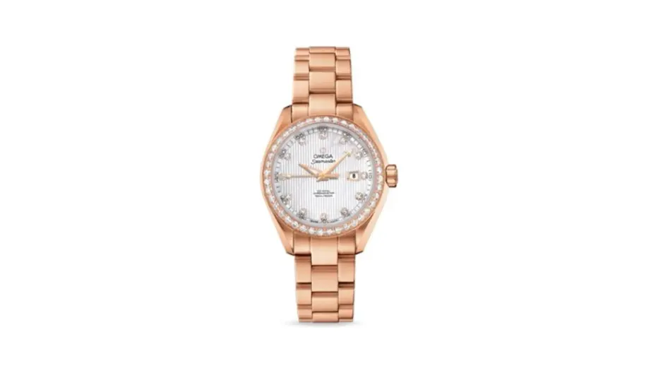 Omega Seamaster Aqua Terra 150M Co-Axial 34 Yellow Gold / Diamond / MOP / Bracelet