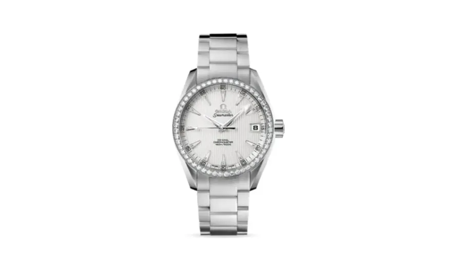 Omega Seamaster Aqua Terra 150M Co-Axial 38.5 White Gold / Diamond / Silver / Bracelet