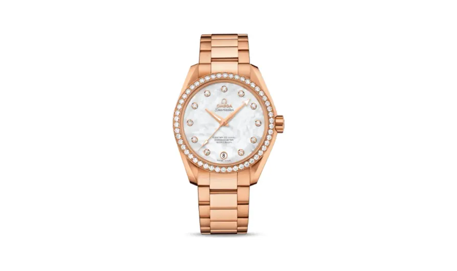 Omega Seamaster Aqua Terra 150M Master Co-Axial 38.5 Red Gold / MOP / Diamond