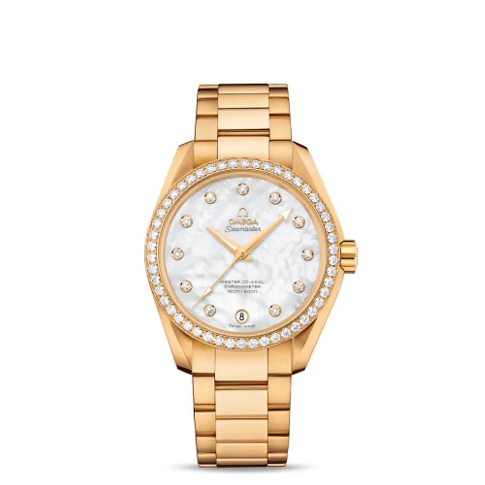 Omega Seamaster Aqua Terra 150M Master Co-Axial 38.5 Yellow Gold / Diamond / MOP / Bracelet