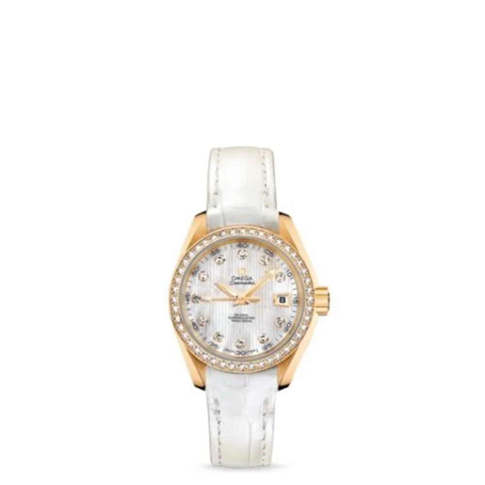 Omega Seamaster Aqua Terra 150M Co-Axial 30 Yellow Gold / Diamond / MOP