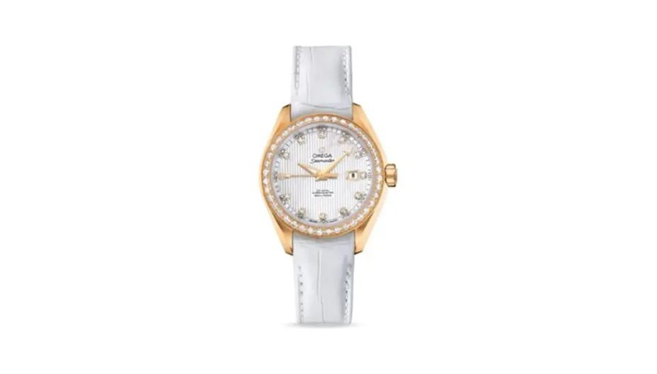 Omega Seamaster Aqua Terra 150M Co-Axial 34 Yellow Gold / Diamond / MOP