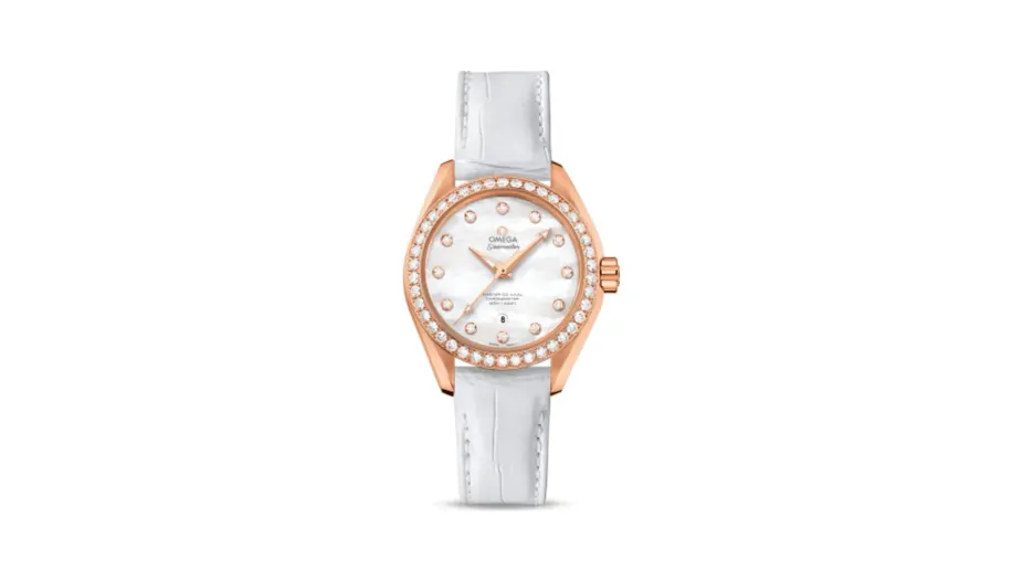 Omega Seamaster Aqua Terra 150M Master Co-Axial 34 Sedna Gold / Diamond / MOP