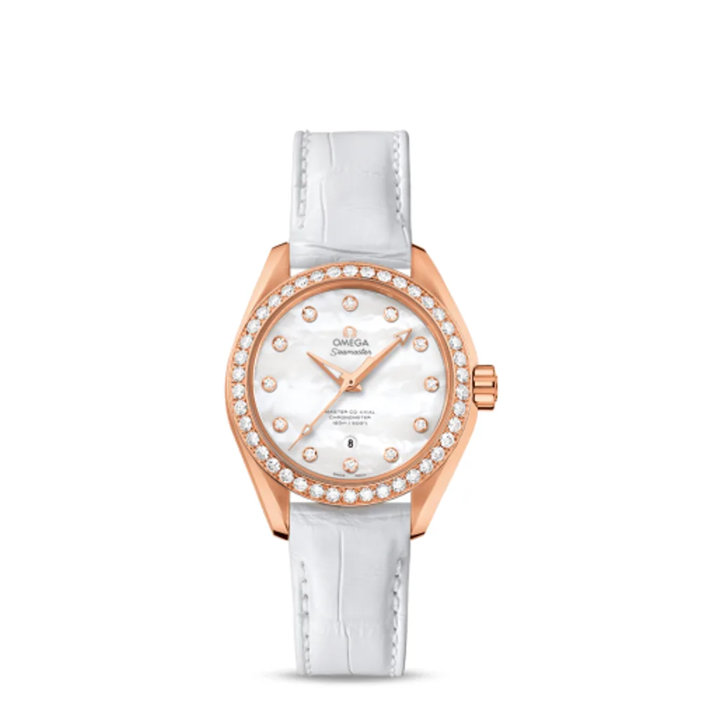 Omega Seamaster Aqua Terra 150M Master Co-Axial 34 Sedna Gold / Diamond / MOP