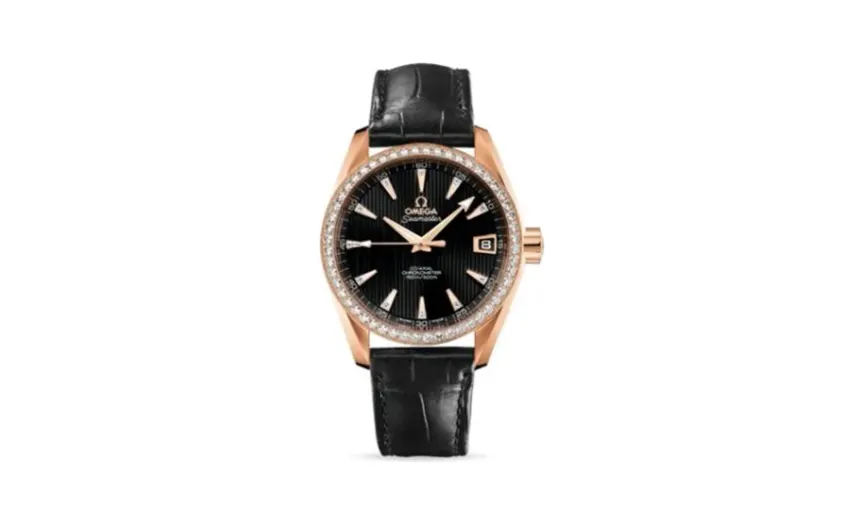 Omega Seamaster Aqua Terra 150M Co-Axial 38.5 Red Gold / Diamond / Black