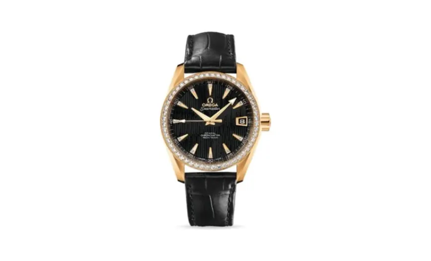 Omega Seamaster Aqua Terra 150M Co-Axial 38.5 Yellow Gold / Diamond / Black