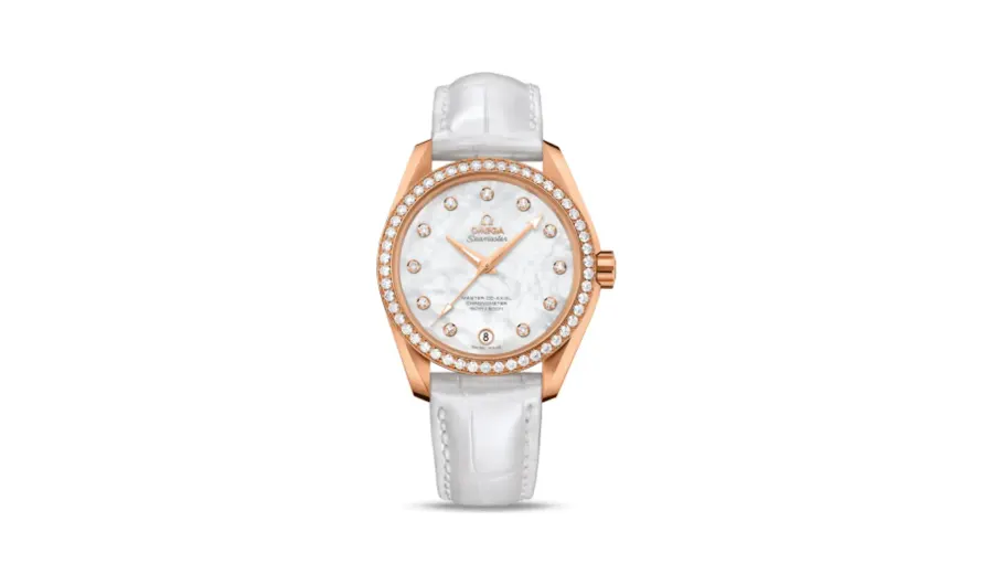 Omega Seamaster Aqua Terra 150M Master Co-Axial 38.5 Red Gold / Diamond / MOP