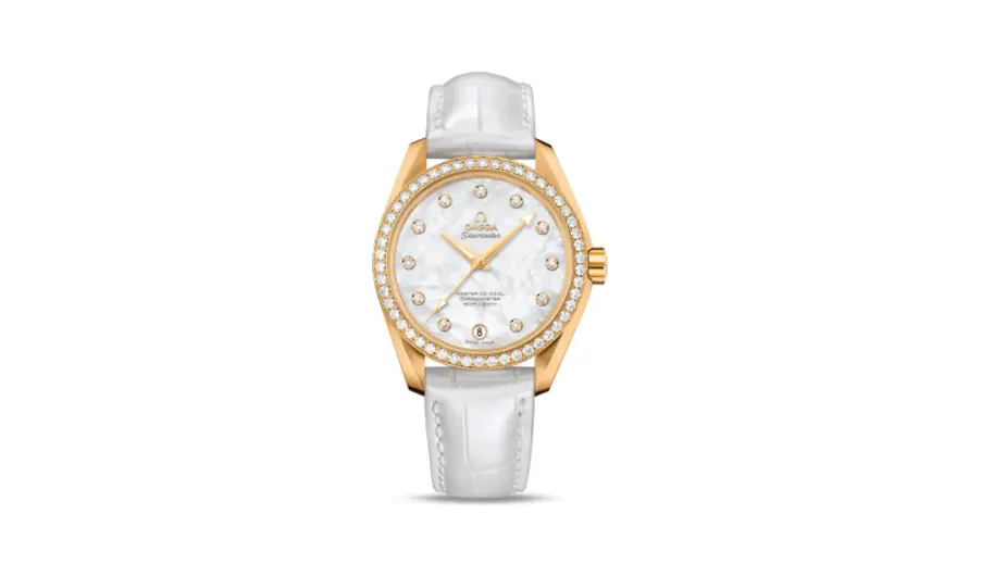 Omega Seamaster Aqua Terra 150M Master Co-Axial 38.5 Yellow Gold / Diamond / MOP
