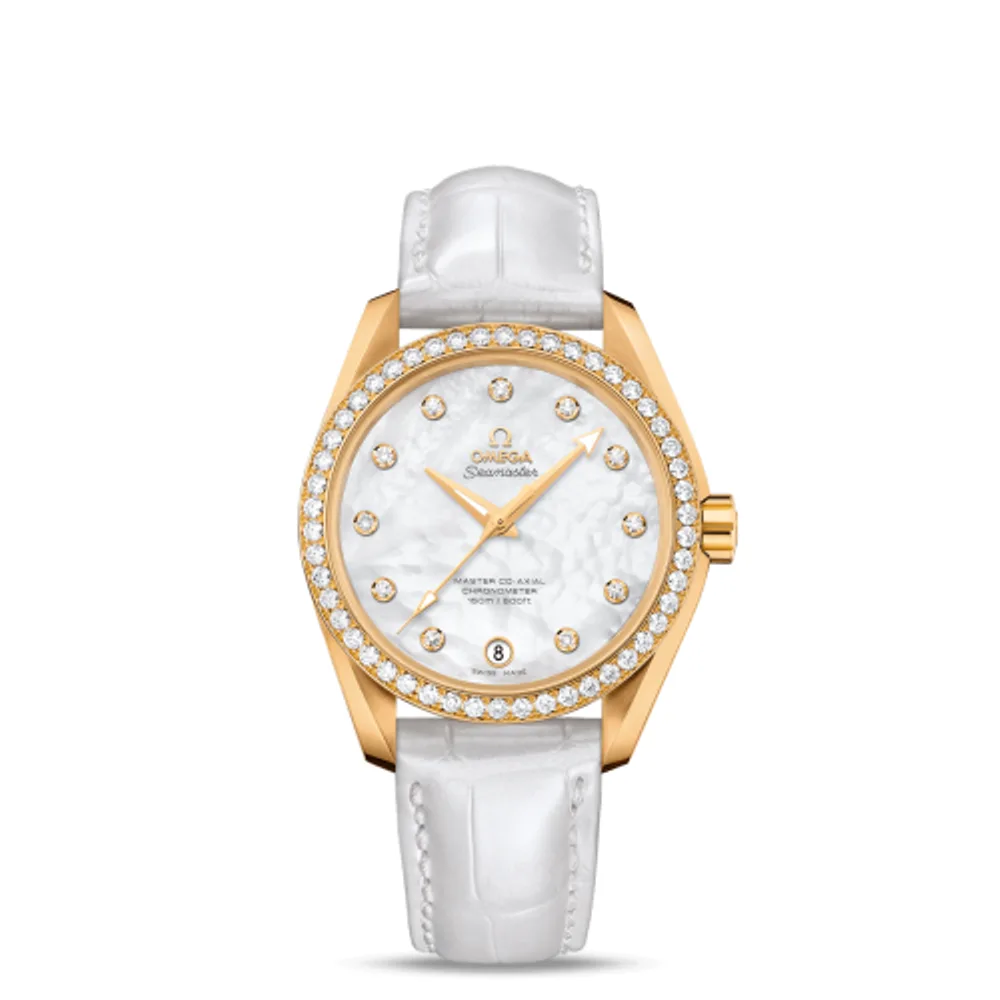 Omega Seamaster Aqua Terra 150M Master Co-Axial 38.5 Yellow Gold / Diamond / MOP