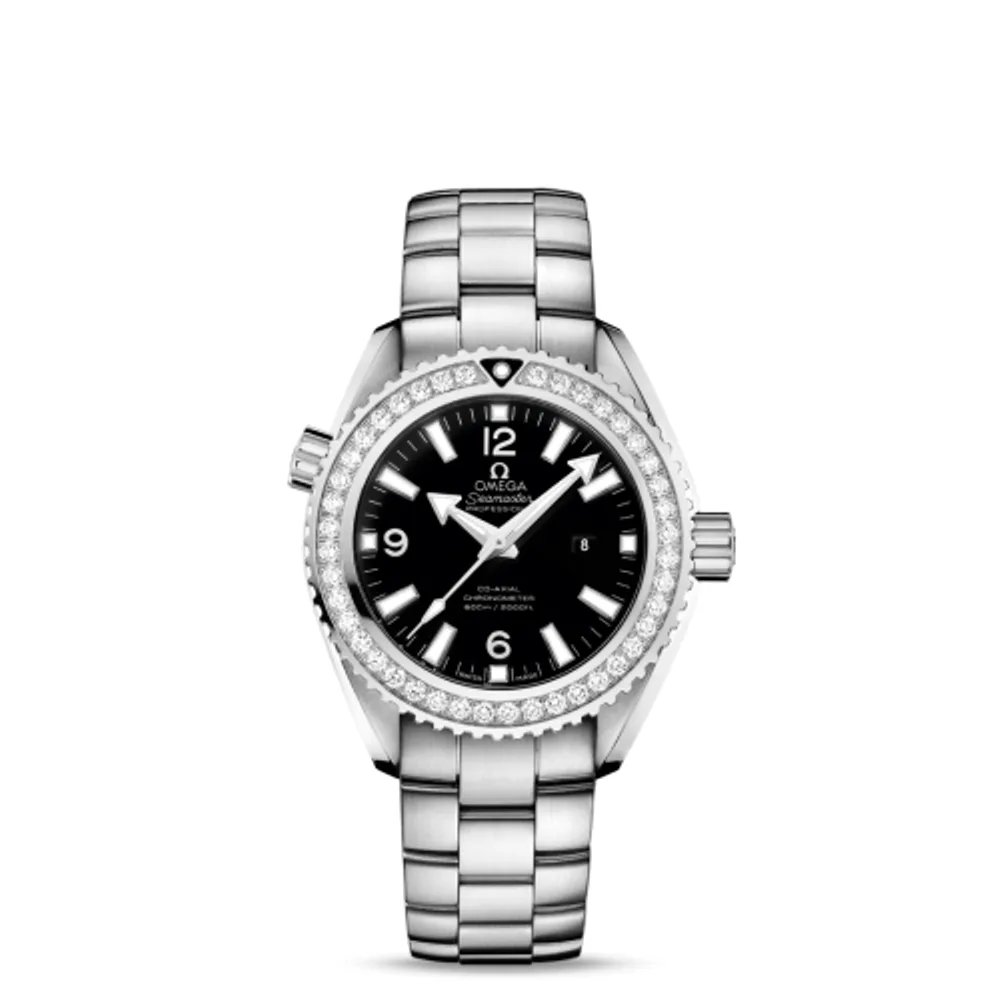 Omega Seamaster Planet Ocean 600M Co-Axial 37.5 Stainless Steel / Diamond / Black / Bracelet
