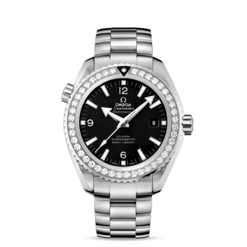 Omega Seamaster Planet Ocean 600M Co-Axial 45.5 Stainless Steel / Diamond / Black / Bracelet