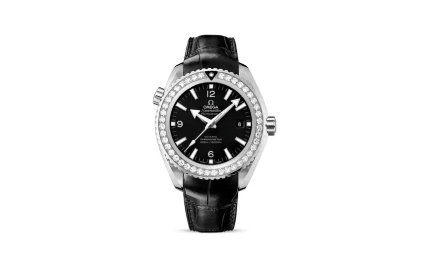 Omega Seamaster Planet Ocean 600M Co-Axial 45.5 Stainless Steel / Diamond / Black / Alligator