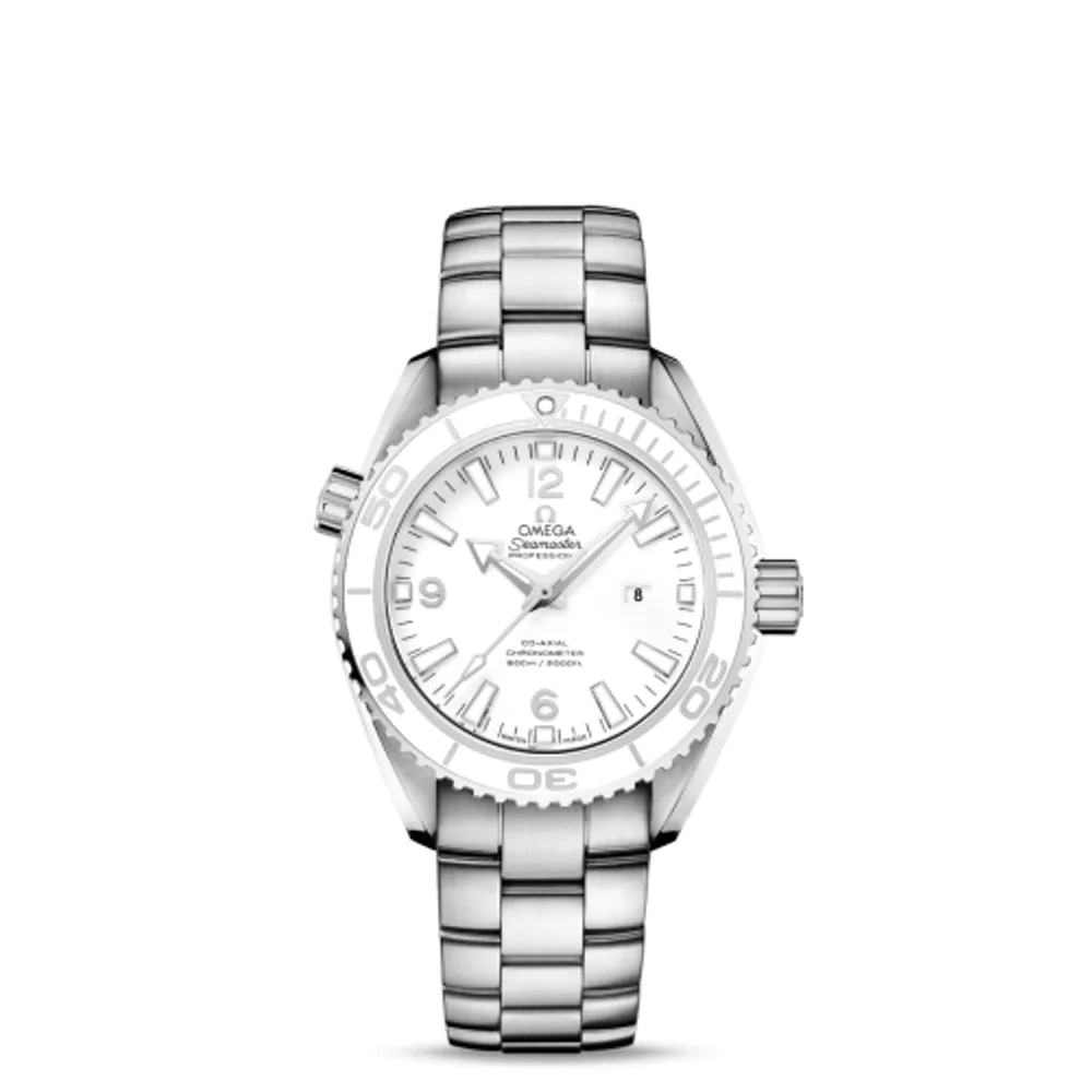 Omega Seamaster Planet Ocean 600M Co-Axial 37.5 Stainless Steel / White / Bracelet