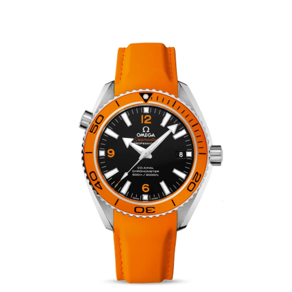 Omega Seamaster Planet Ocean 600M Co-Axial 42 Stainless Steel / Orange / Orange Rubber