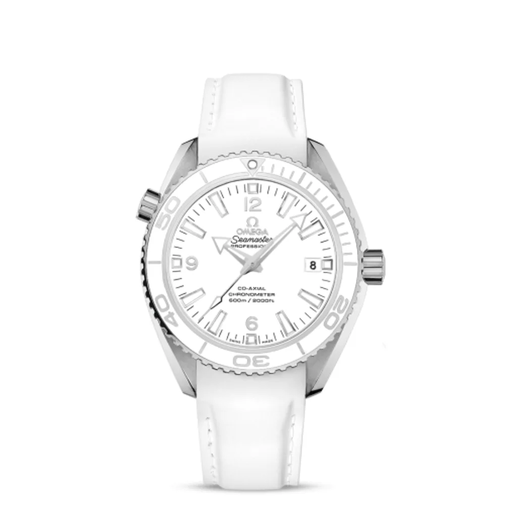 Omega Seamaster Planet Ocean 600M Co-Axial 42 Stainless Steel / White / Rubber