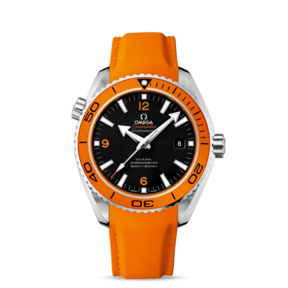 Omega Seamaster Planet Ocean 600M Co-Axial 45.5 Stainless Steel / Orange / Orange Rubber