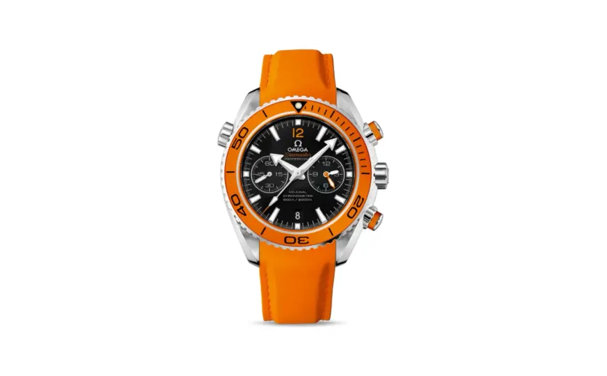 Omega Seamaster Planet Ocean 600M Co-Axial 45.5 Chronograph Stainless Steel / Orange / Rubber