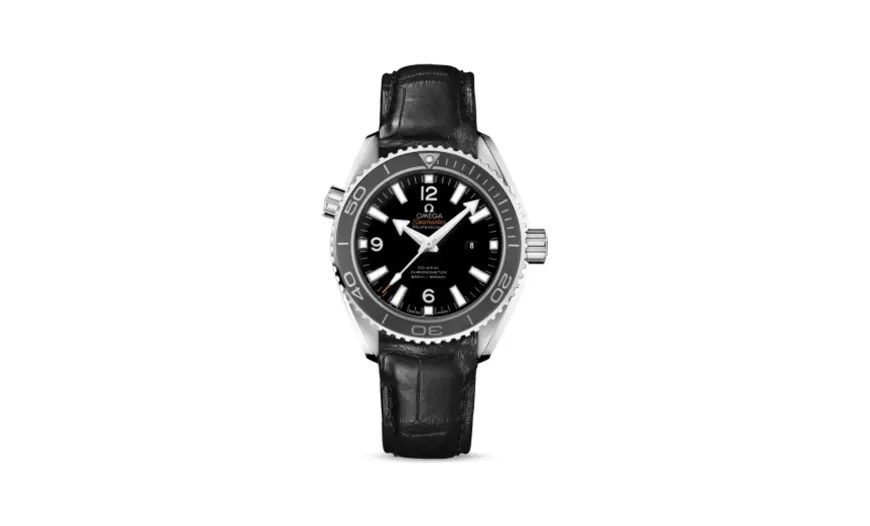 Omega Seamaster Planet Ocean 600M Co-Axial 37.5 Stainless Steel / Black / Alligator