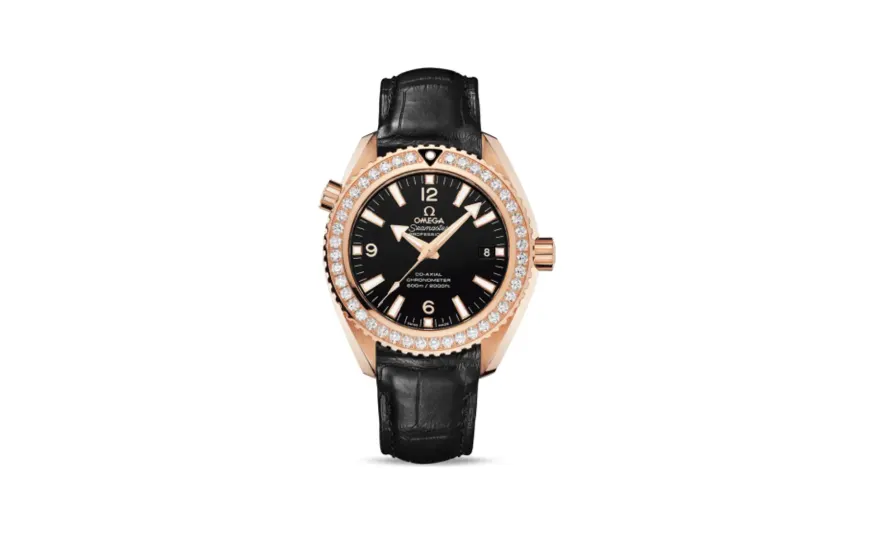 Omega Seamaster Planet Ocean 600M Co-Axial 42 Red Gold / Diamond / Alligator