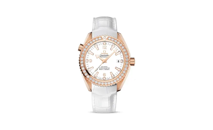 Omega Seamaster Planet Ocean 600M Co-Axial 42 Red Gold / Diamond / White / Alligator