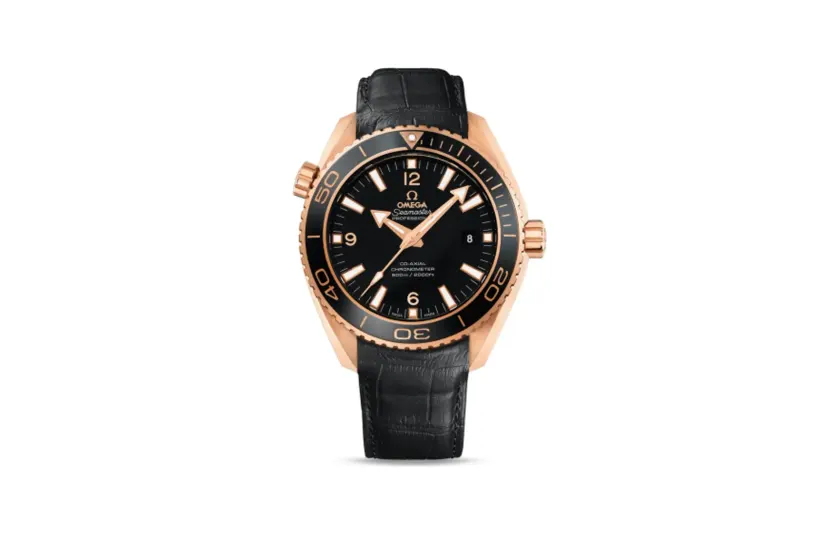 Omega Seamaster Planet Ocean 600M Co-Axial 45.5 Red Gold / Ceragold / Alligator