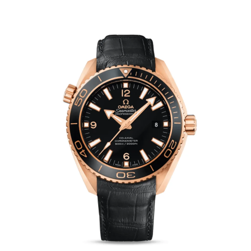 Omega Seamaster Planet Ocean 600M Co-Axial 45.5 Red Gold / Ceragold / Alligator
