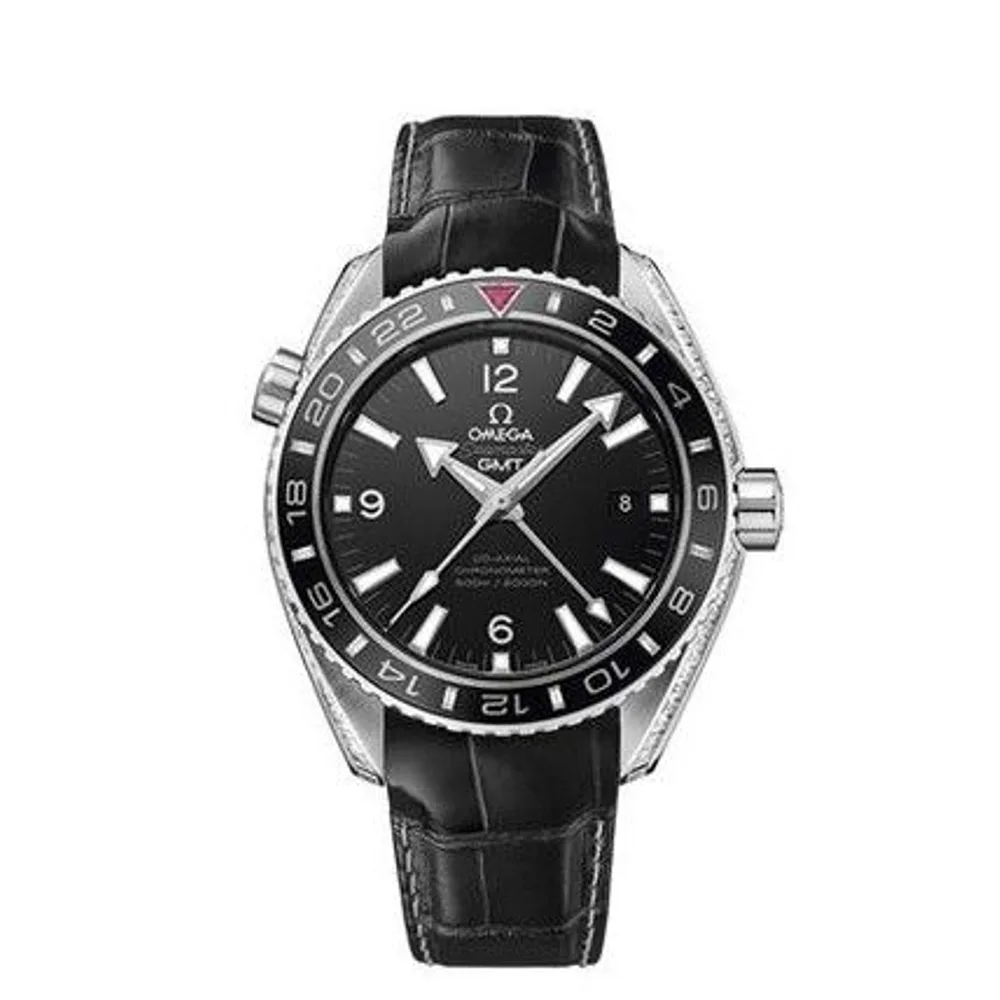 Omega Seamaster Planet Ocean 600M Co-Axial 43.5 GMT Platinum / Diamond / Abu Dhabi