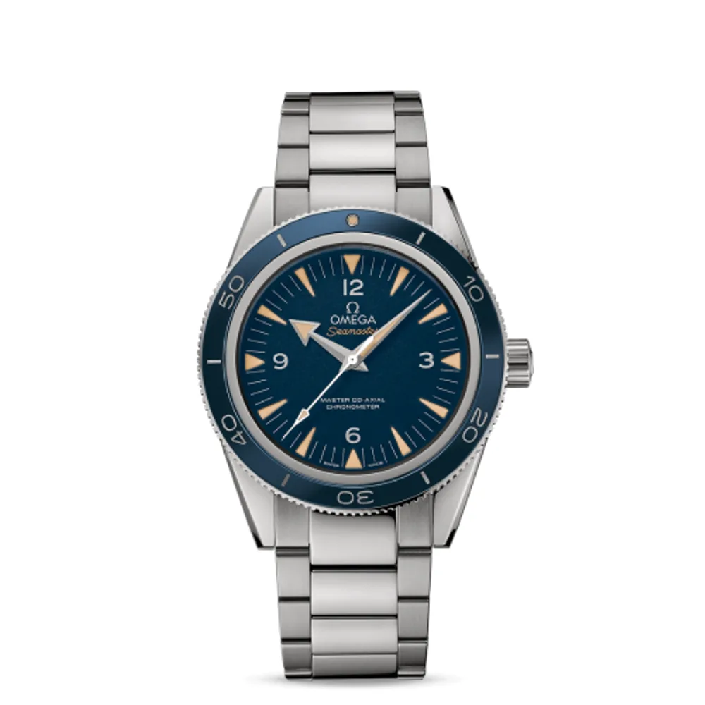Omega Seamaster 300 Master Co-Axial Titanium / Blue / Bracelet