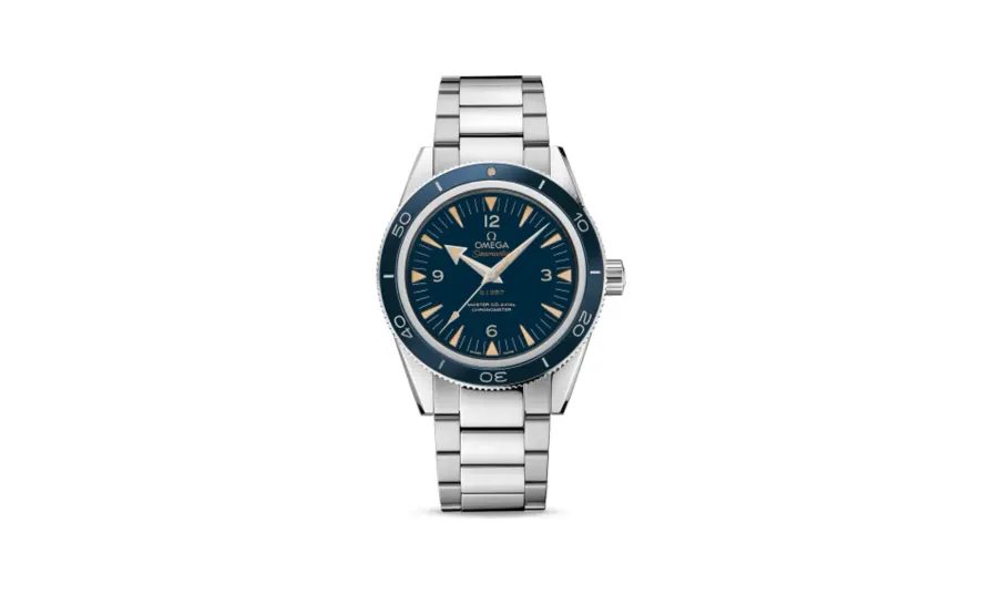 Omega Seamaster 300 Master Co-Axial Platinum / Blue / Bracelet