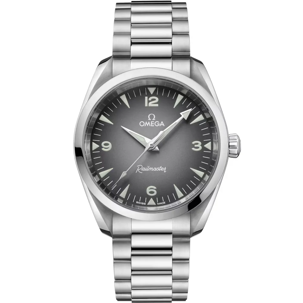 Omega Seamaster Railmaster 38 mm, steel on steel