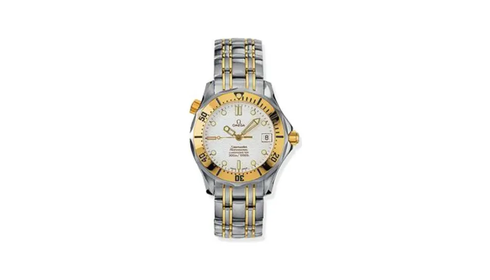 Omega Seamaster Diver 300M Automatic 36.25 Stainless Steel / Yellow Gold / White / Bracelet