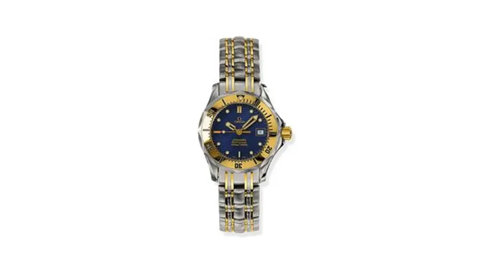 Omega Seamaster Diver 300M Quartz 28 Stainless Steel / Yellow Gold / Blue / Bracelet